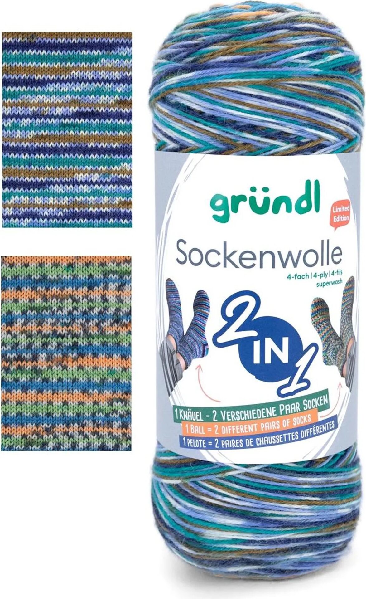 Gründl Sockenwolle 2-IN-1 6