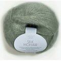 Sandnes Garn Silk Mohair 8521 Vaalea harmaanvihreä