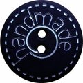 Dill Handmade nappi, 18mm Mörkblått