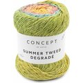 Katia Summer Tweed Decrade 100 - turquoise-Pistachio-Yellow-Rose