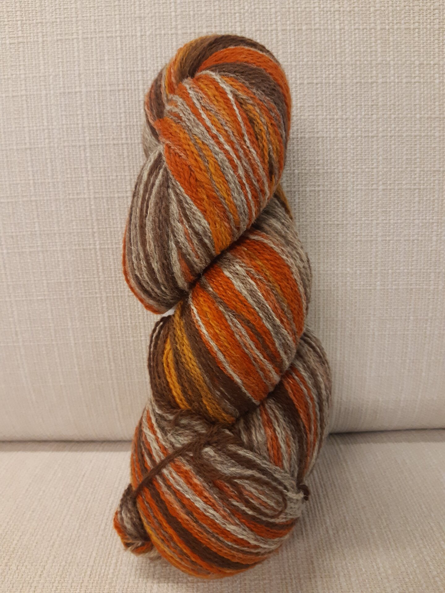 Aade Lõng Vironvilla 8/2 vyyhti monivärinen Rusty-Grey n. 220g