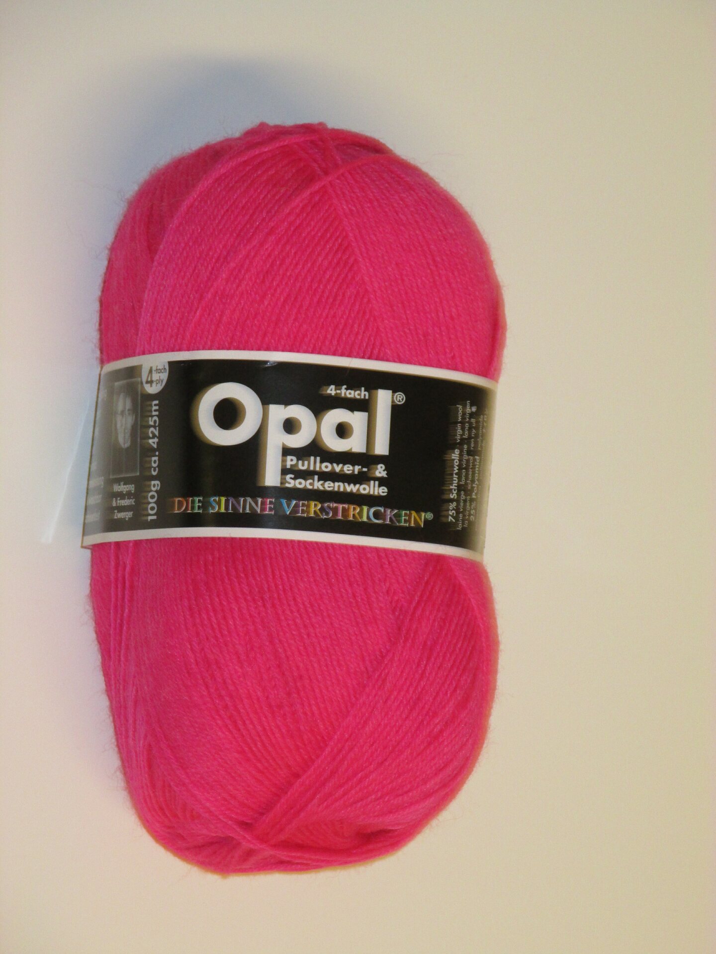 Opal 4 säikeinen sukkalanka 2010 NEON pinkki