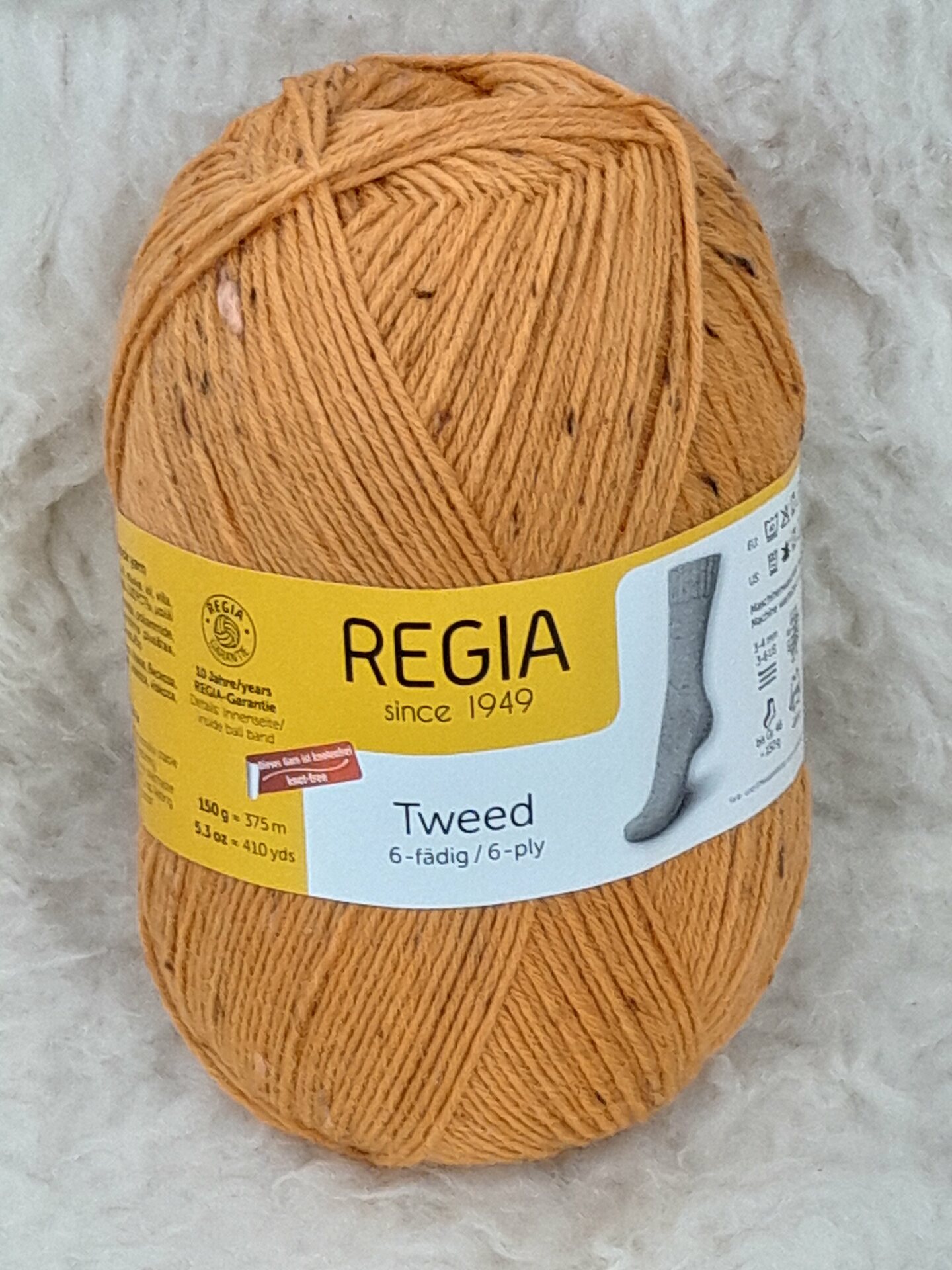 Regia Tweed 6-ply 22 sinappi