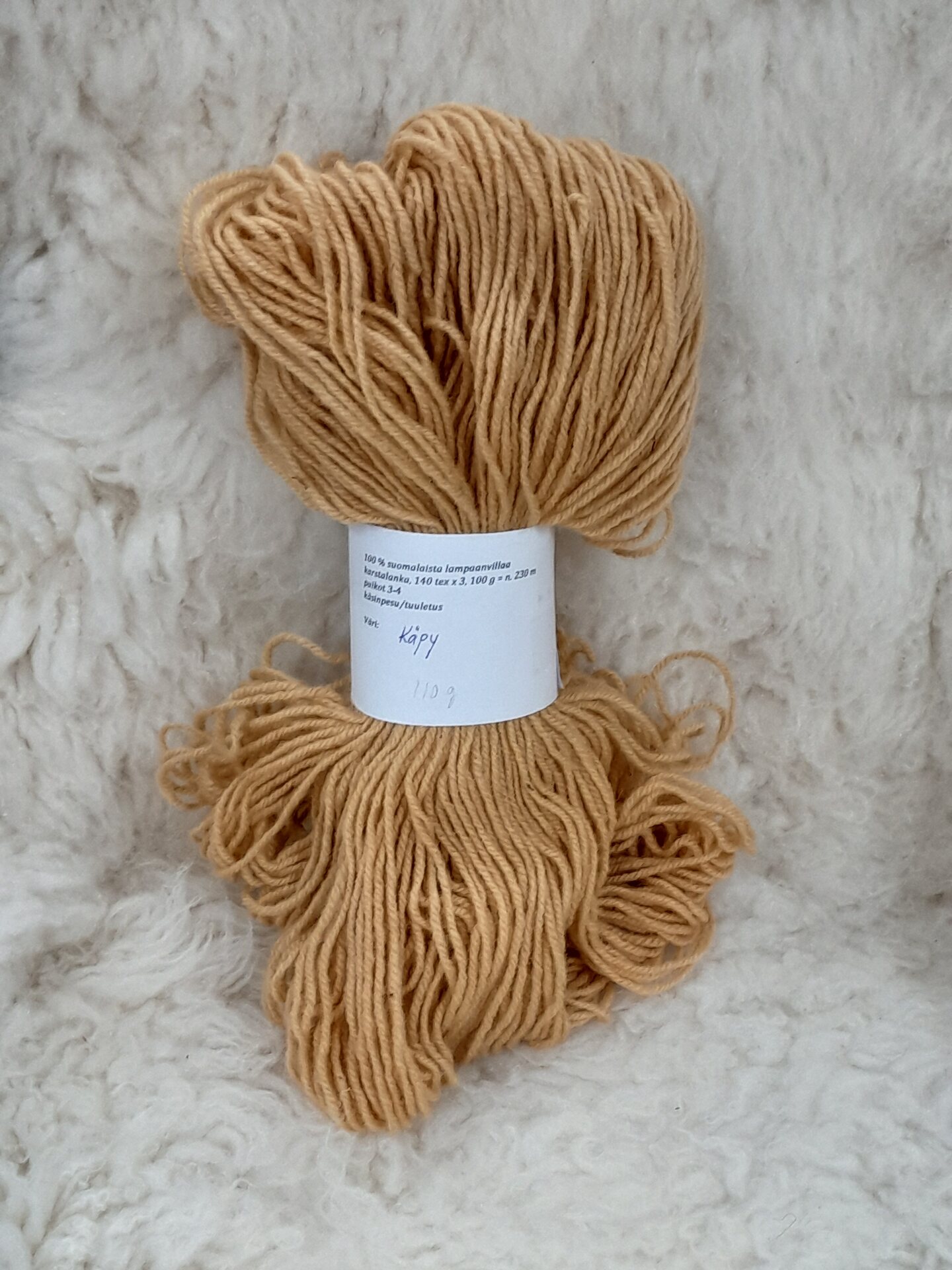 Kasvivärjätty Karstalanka 140x3, 100g n.230m Käpy