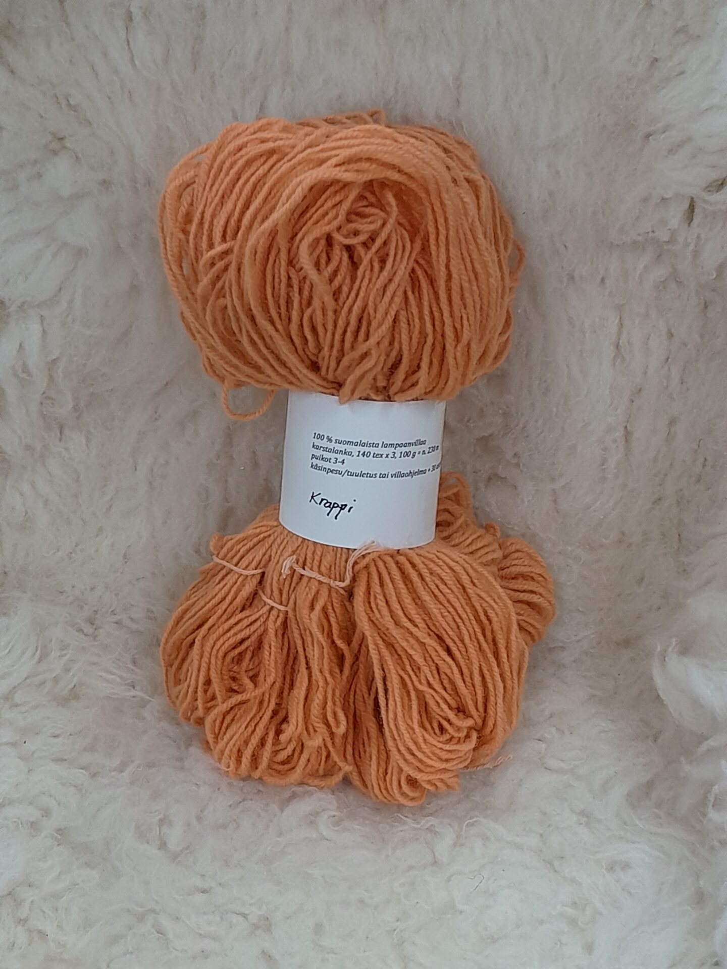 Kasvivärjätty Karstalanka 140x3, 100g n.230m Krappi