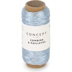 Katia Combine & Paillettes 56 - Water blue