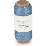 Katia Combine & Paillettes 63 - Medium blue