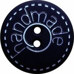 Dill Handmade nappi, 18mm Blu scuro