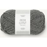 Sandnes Garn Peer Gynt 1053 tumma harmaa meleerattu