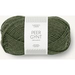 Sandnes Garn Peer Gynt 9572 tumma vihreä meleerattu