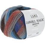 Lang Yarns Jawoll Magic Decrade 21 vaalea sininen-oranssi-ruskea