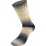 Lana Grossa Meilenweit 100 Color Mix Sparks 7614 Maus-/Steingrau/Graubeige/Taupe/Dunkelgrau