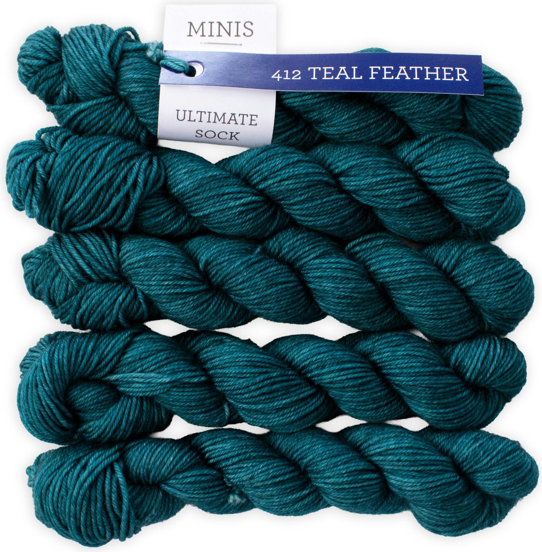 Malabrigo Ultimate Sock Minis Teal Feather