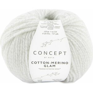 Katia Cotton Merino Glam, 308 - Ecru (poistuva väri)