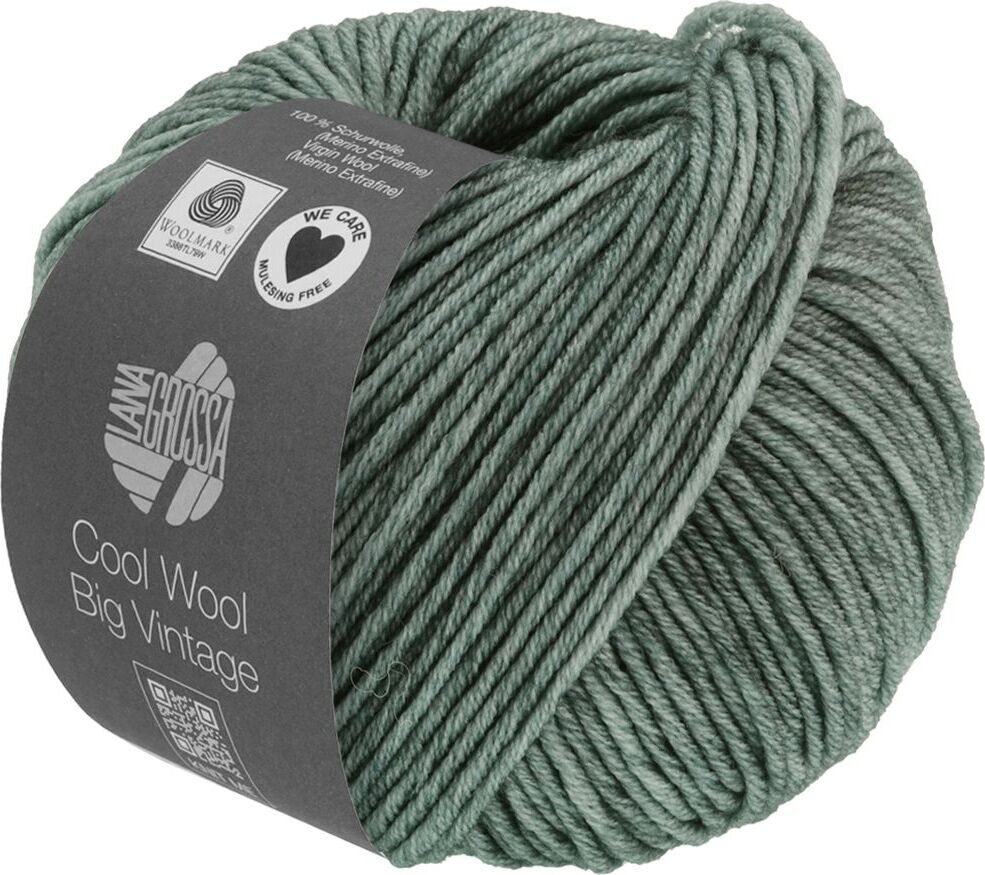 Lana Grossa Cool Wool Big Vintage 7168 Grüngrau