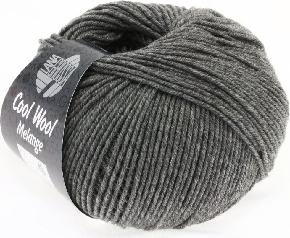 Lana Grossa Cool Wool Mélange 412 Dunkelgrau meliert