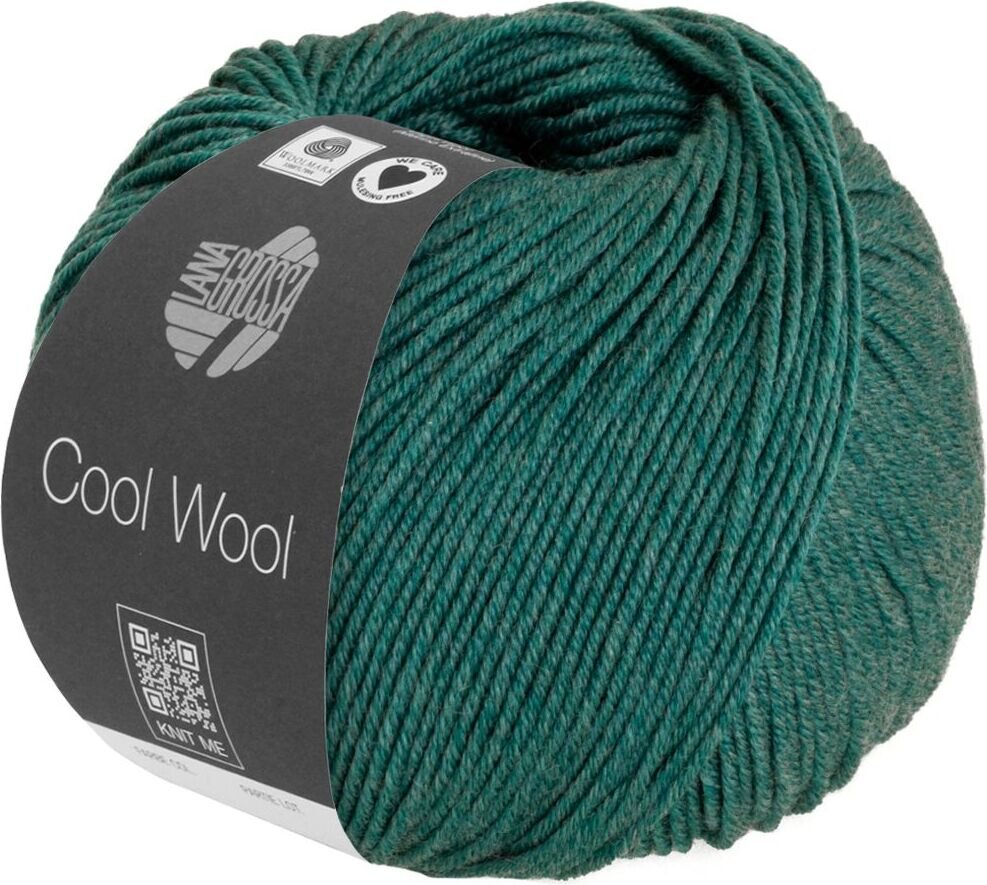 Lana Grossa Cool Wool Mélange 1425 Dunkelgrün meliert