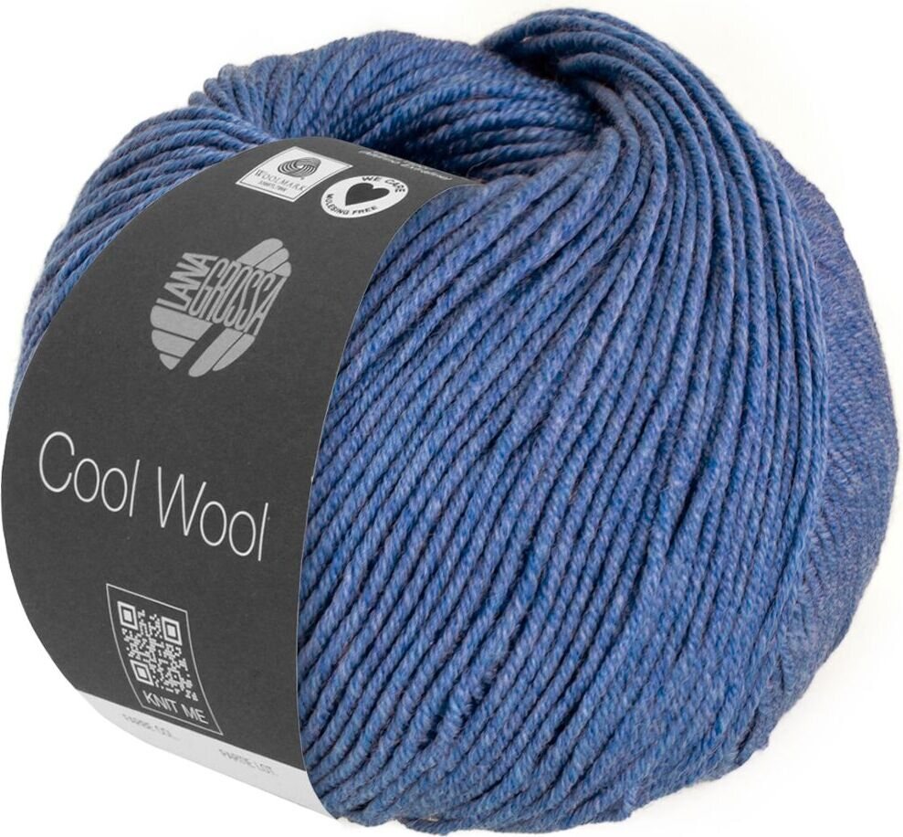 Lana Grossa Cool Wool Mélange 1427 Blau meliert