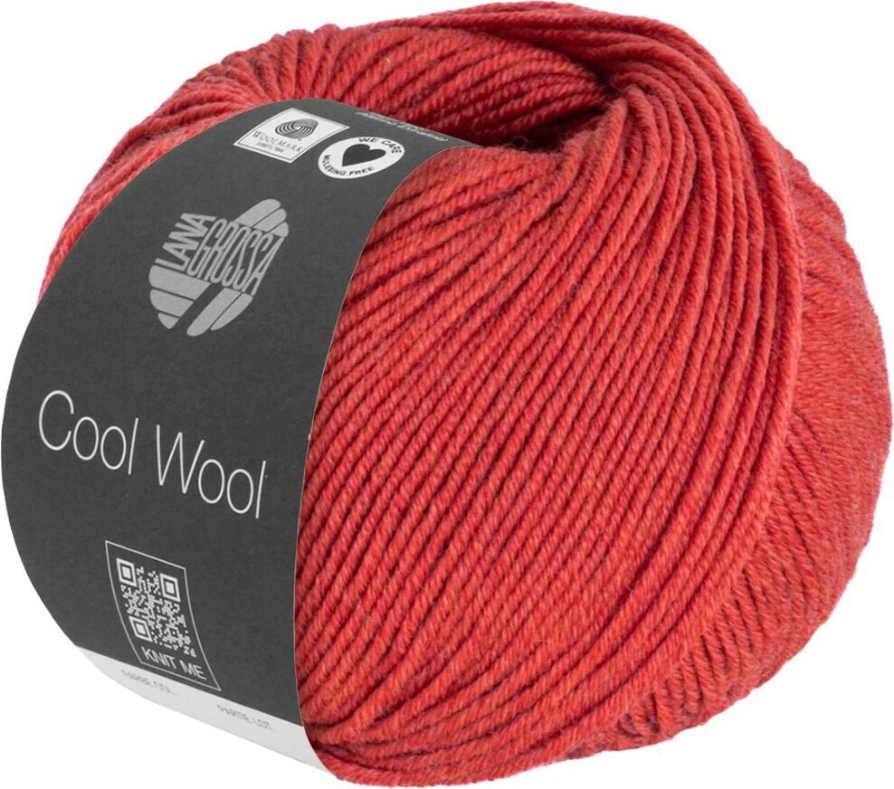 Lana Grossa Cool Wool Mélange 1428 Rot meliert