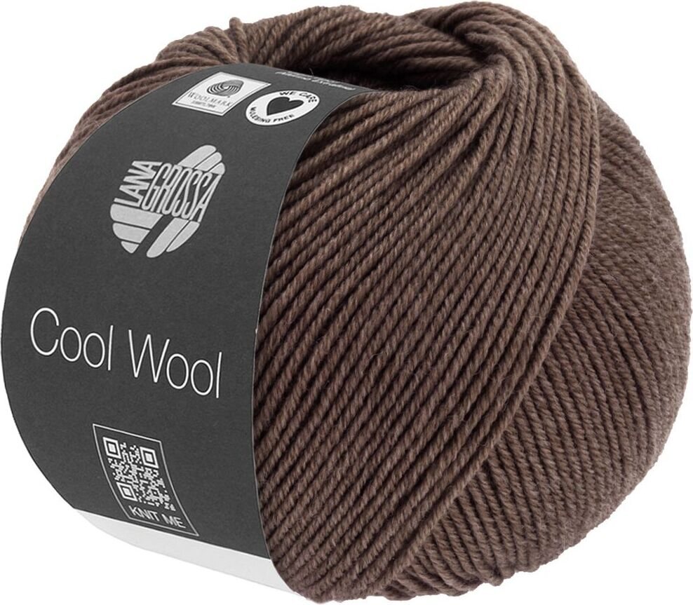 Lana Grossa Cool Wool Mélange 1435 Kaffeebraun meliert