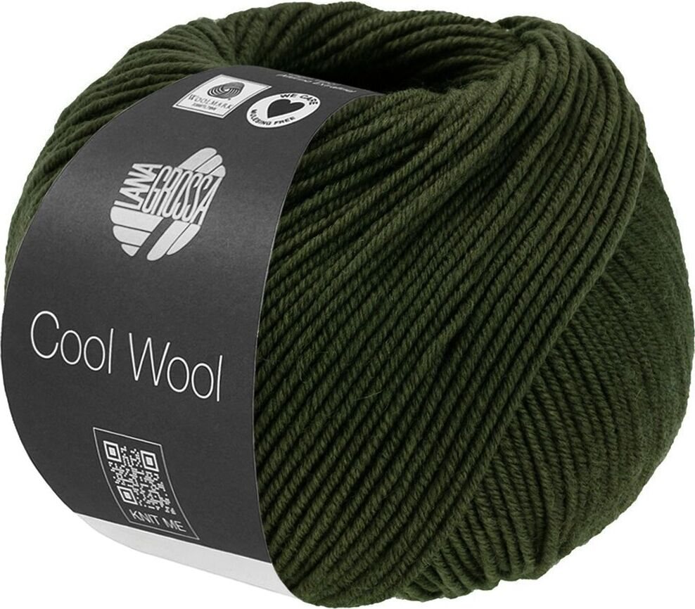 Lana Grossa Cool Wool Mélange 1495 Lodengrün meliert