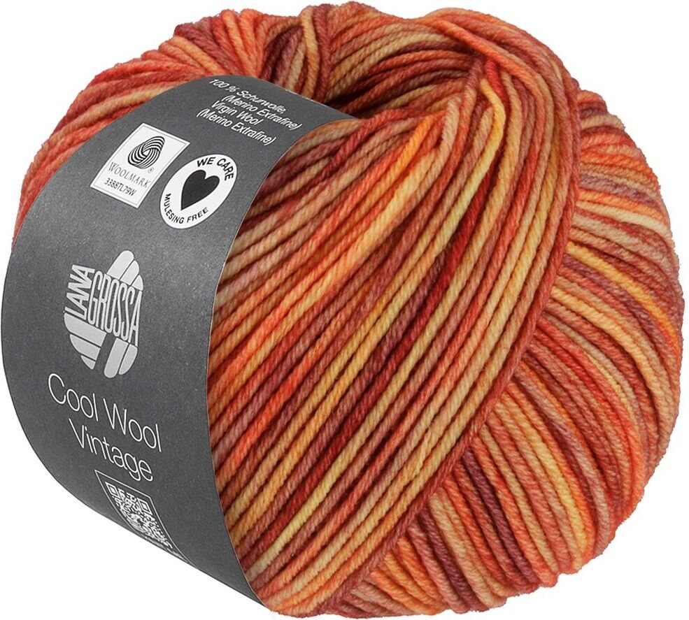 Lana Grossa Cool Wool Vintage 7388 Orangebraun