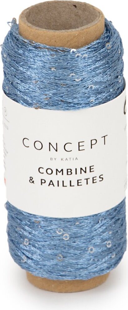 Katia Combine & Paillettes 63 - Medium blue