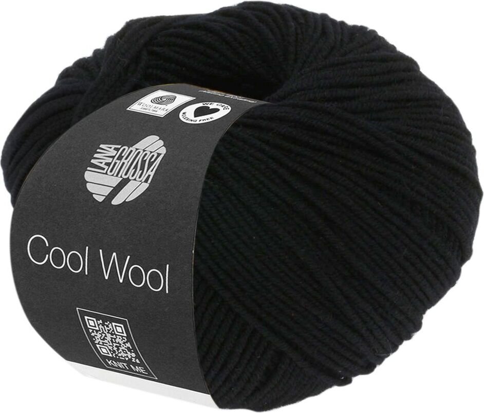 Lana Grossa Cool Wool Uni 433 Schwarz
