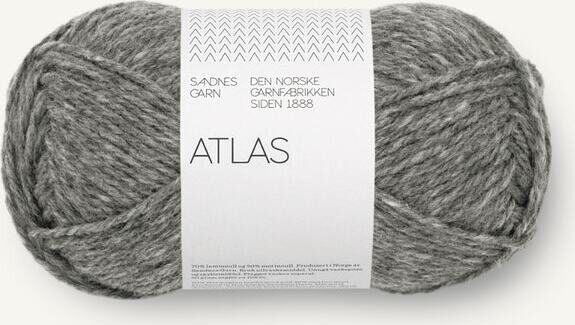 Sandnes Garn Atlas 1055 Mørk gråmelert