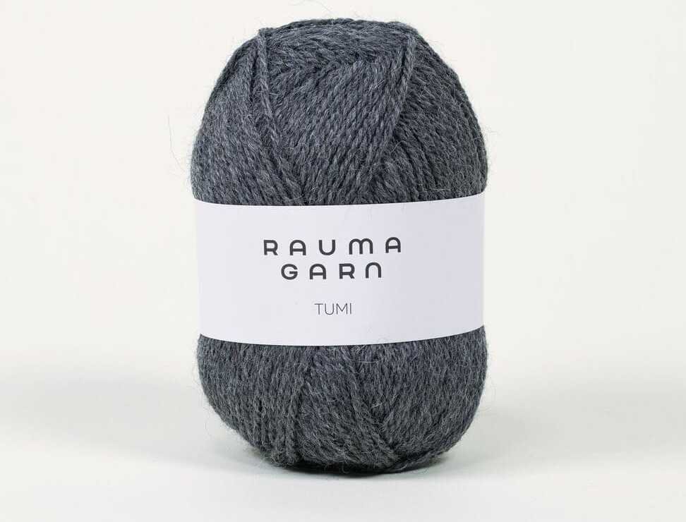 Rauma Garn Tumi SFN43 Mørk grå melert