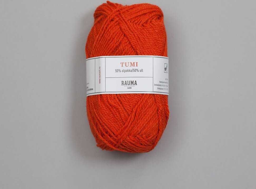 Rauma Garn Tumi 6460 Mørk oransje