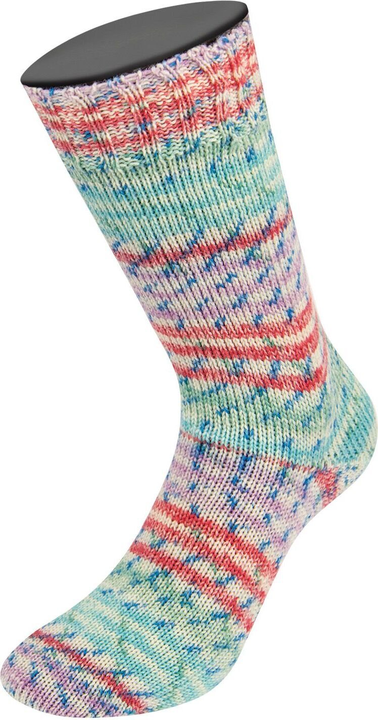 Lana Grossa Landlust Die Sockenwolle 4-ply 515 Ecru/Beere/Minttürkis/Türkis