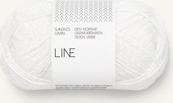 Sandnes Garn Line 1001 True White