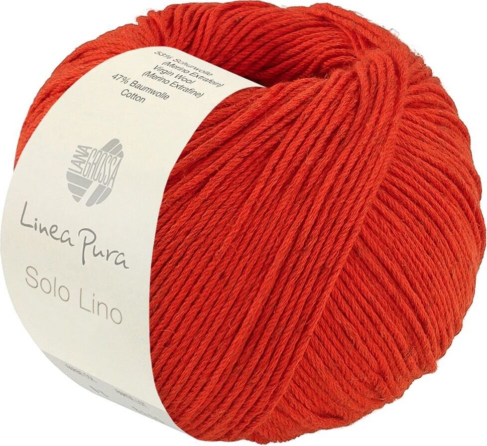 Lana Grossa Solo Lino 83 Leuchtendrot