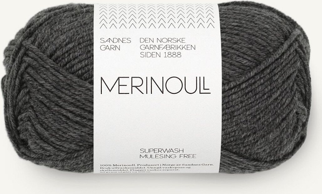 Sandnes Garn Merinoull 1065 Charcoal Melange