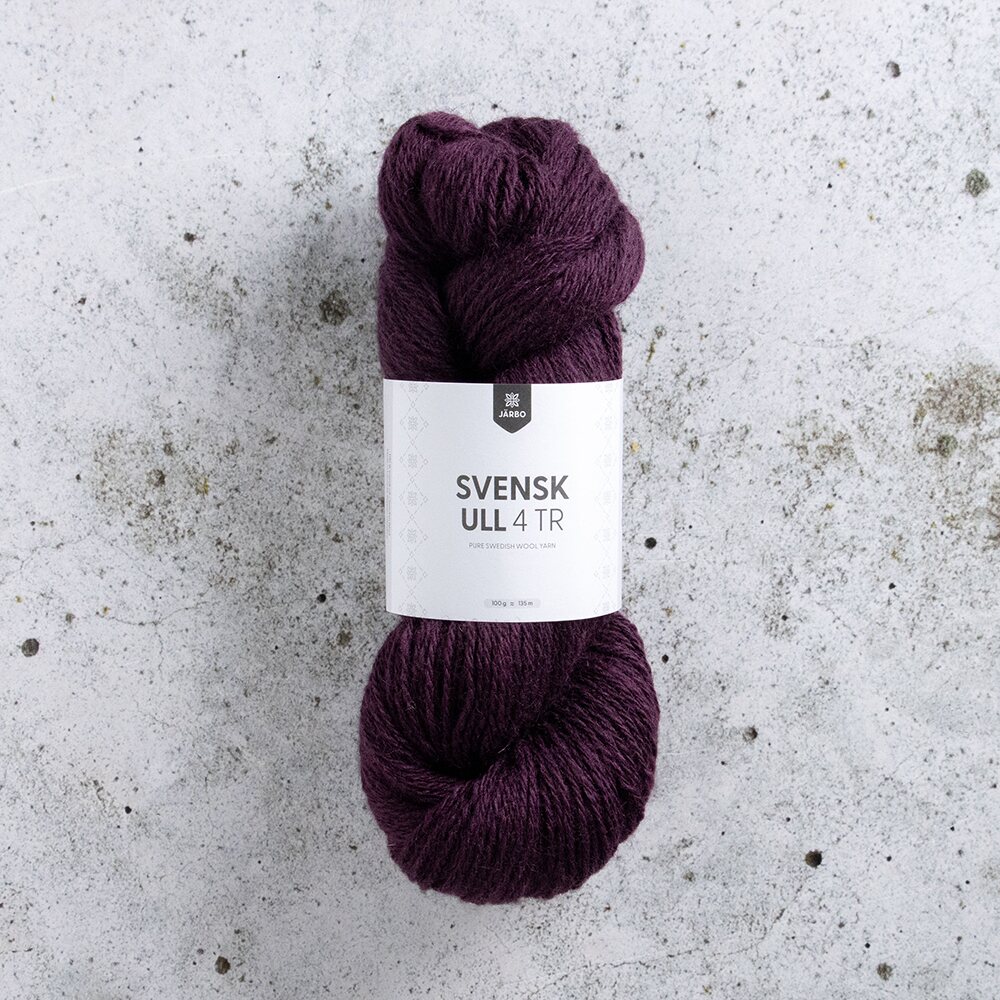 Järbo Garn Svensk Ull 4-säikeinen 59139 Alunrot Wine