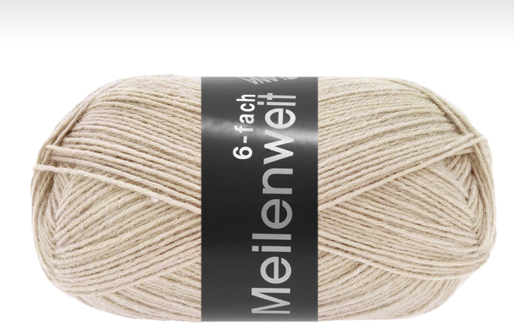 Lana Grossa Meilenweit 6-fach 9678, Hellbeige