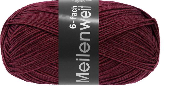 Lana Grossa Meilenweit 6-fach 9680, Bordeaux