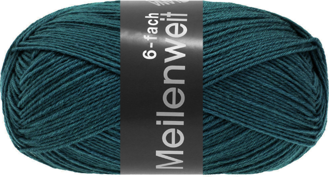 Lana Grossa Meilenweit 6-fach 9682, Dunkelpetrol