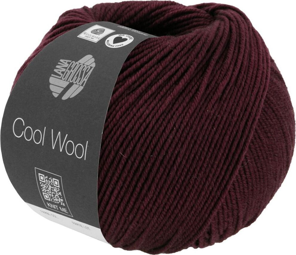Lana Grossa Cool Wool 1404 Schwarzrot meliert
