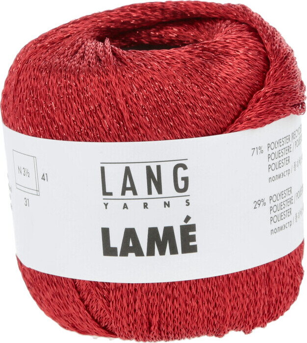 Lang Yarns Lamé 60 punainen