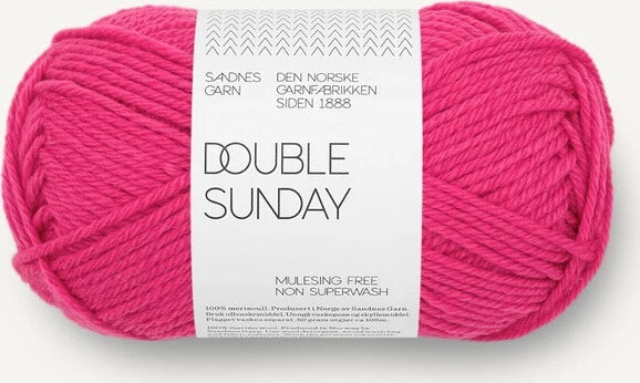 Sandnes Garn Double Sunday 4518 Hot rosa