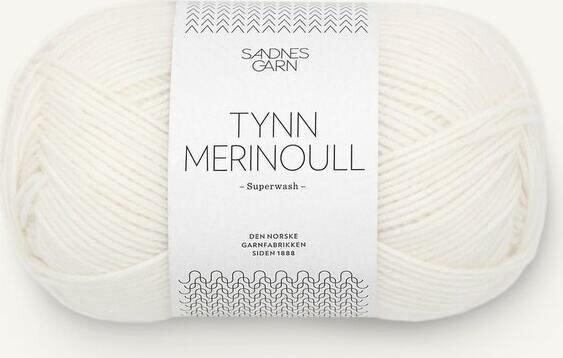 Sandnes Garn Tynn Merinoull 1001 Hvit