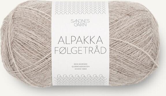 Sandnes Garn Alpakka Følgetråd 2650 Lys Beigemelert