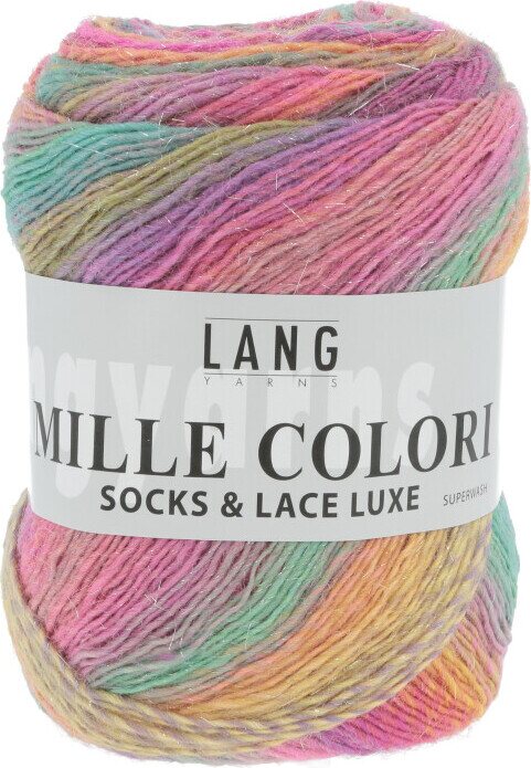 Lang Yarns Mille Colori Socks & Lace Luxe 53 Yksisarvinen
