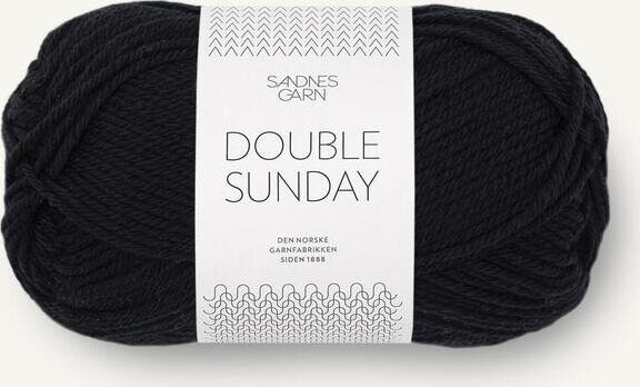 Sandnes Garn Double Sunday 1099 Svart