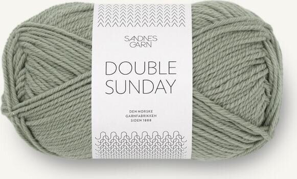 Sandnes Garn Double Sunday 8521 Støvet lys grønn