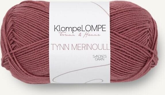 Sandnes Garn Klompelompe Tynn Merinoull 4344 Mørk Pudderrosa