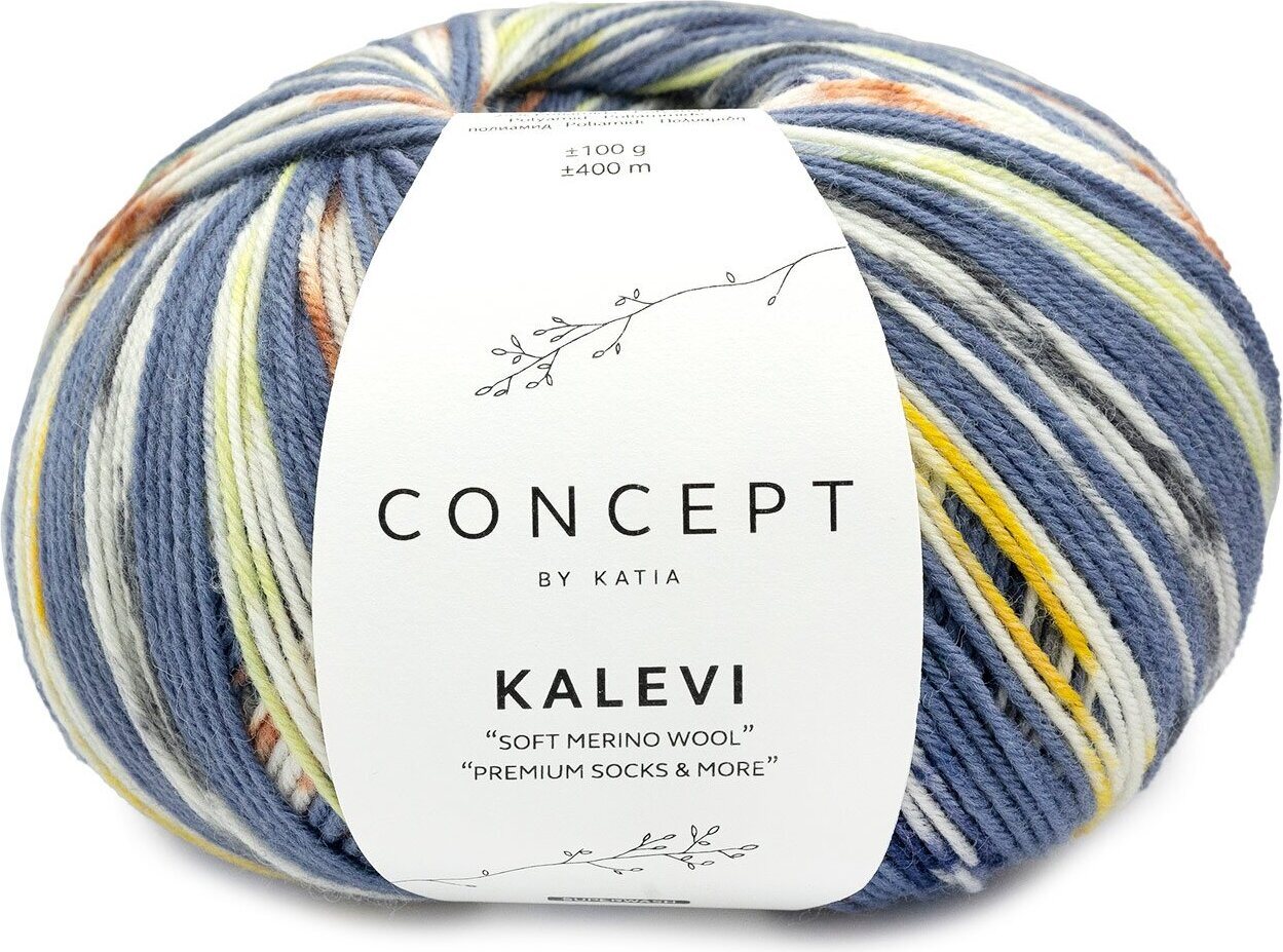 Katia Kalevi Socks 202 - Blue-Green-Ochre