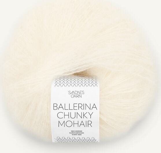 Sandnes Garn Ballerina Chunky Mohair 1012 Hvit